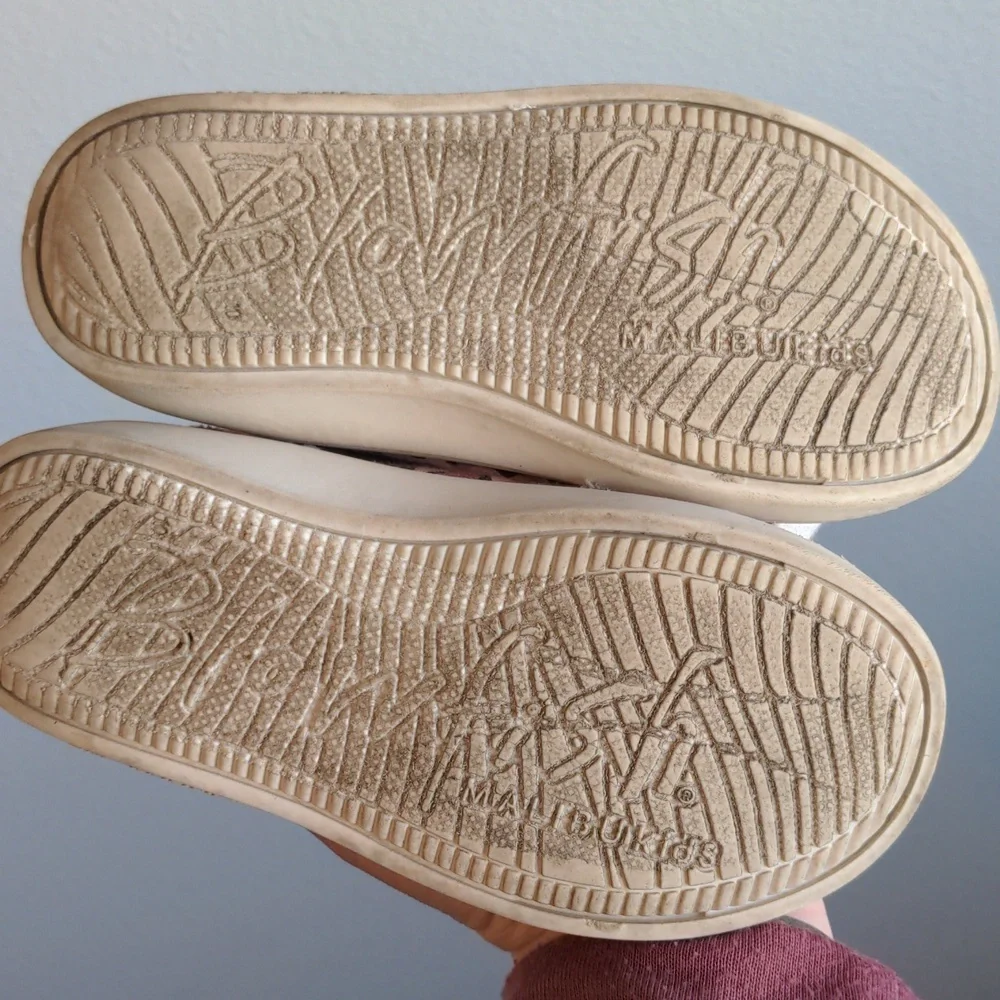 Blowfish Malibu Kids | Pink & Black Leopard Hearts Hi-Top Sneaker Size 9 - Picture 6 of 7